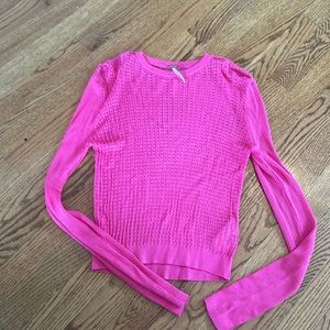 Free People hot pink top